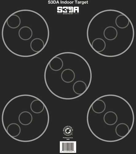 Click to see larger image. Maple Leaf S3DA 3D Target Face Black ASA 25 pk.