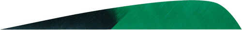 Gateway Parabolic Feathers Kuru Green 4 in. RW 50 pk.