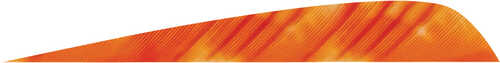 Gateway Parabolic Feathers Tre White/Orange 4 in. RW 50 pk.