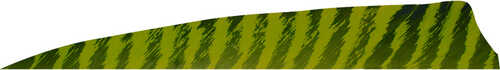 Gateway Shield Cut Feathers Barred Chartreuse 4 in. RW 50 pk.