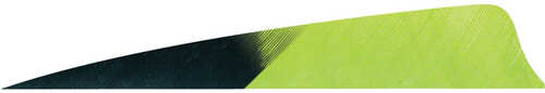 Gateway Shield Cut Feathers Kuru Chartreuse 4 in. RW 50 pk.