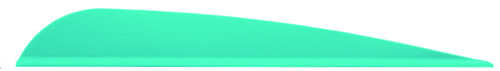 AA&E LeathercraftTrad Vanes Teal 4 in. 50 pk.