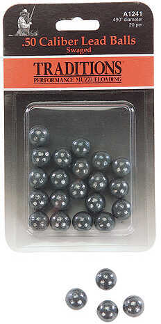 Traditions Swaged Round Balls .50 Caliber 20 pk. Model: A1241