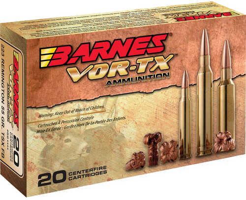 223 Remington 55 Grain <span style="font-weight:bolder; ">TSX</span> 20 Rounds <span style="font-weight:bolder; ">Barnes</span> Ammo