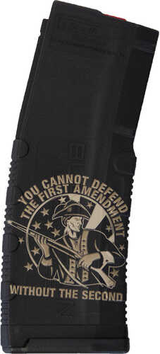 Black Rain Ordnance Lasered AR15 Magazine 1st Amendment Defends 30 rd.