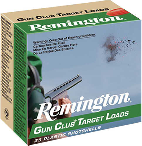 Remington Gun Club Target Loads 12 ga. 2.75 in. 2 1/2 Dr. 1 1/8 oz. 8 Shot 250 rd. Model: 20243