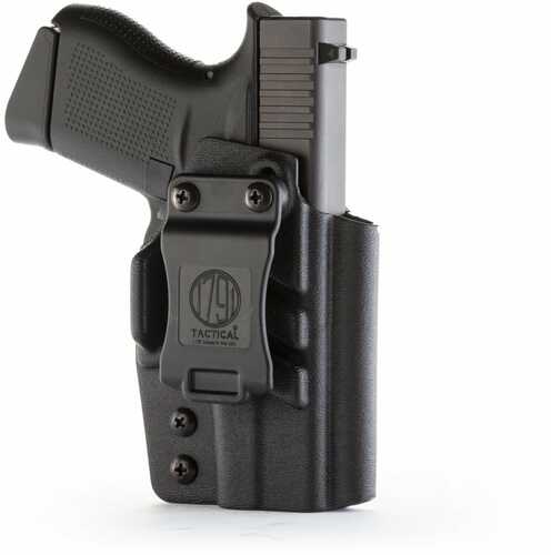 1791 Gunleather Tactical Iwb Holster Glock 43 Mos Black Kydex Right Hand Model: Tac-iwb-g43xmos-blkr