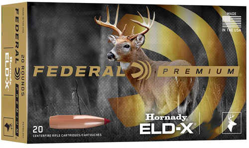 Federal Premium Rifle Ammo 30-06 Sprg. 178 gr. ELD-X 20 rd. Model: P3006ELDX1