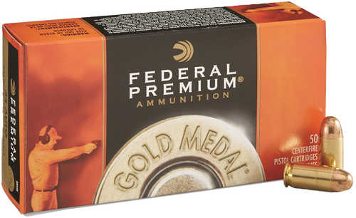 Federal GM40AP1 Gold Medal Centerfire Pistol 40 S&W 180 Gr Full Metal Jacket (FMJ) 50 Per Box/ 10 Cs