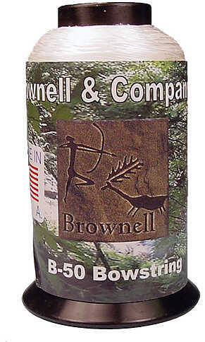 Brownells Dacron B50 Bow string Fiber .018 1/4 lb. White 1747