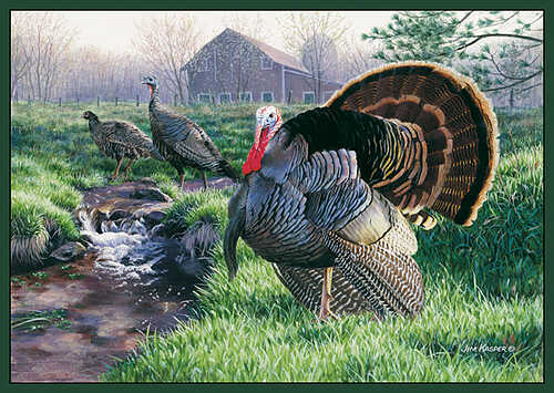 CUSTOM PRINTED RUGS CR Wild Turkey Nylon 37x52 24535