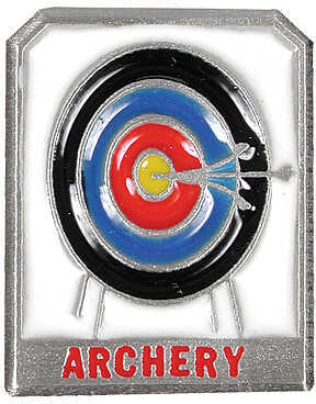 EMPIRE PEWTER MFG CO Archery Target Pin 1x2 Pwtr 25691