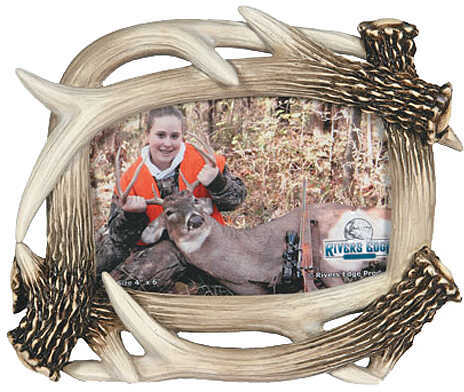 Rivers Edge Products Picture Frame 4"x6" Antler 477