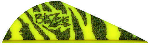 Bohning Archery Blazer Tiger Stripe Vanes 2 Yellow 36/pk. 28499