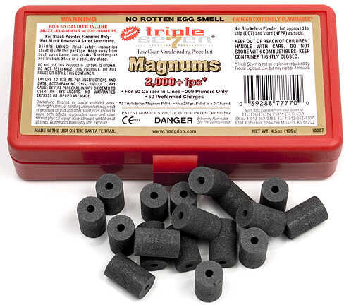 Hodgdon Triple Seven Magnum Pellets 50 Caliber Grain pk. HAZMAT Model: T7MAGNUM