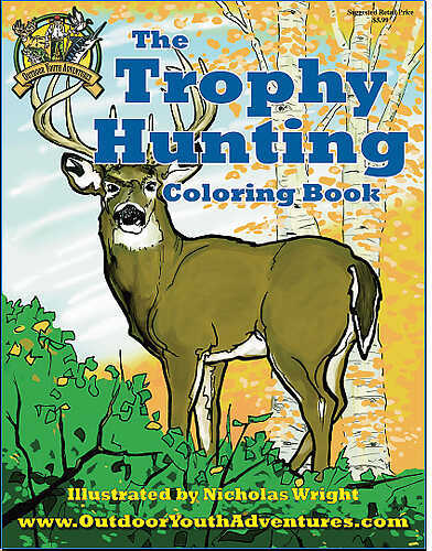 TOP BRASS Trophy Hunting Coloring Book 32963