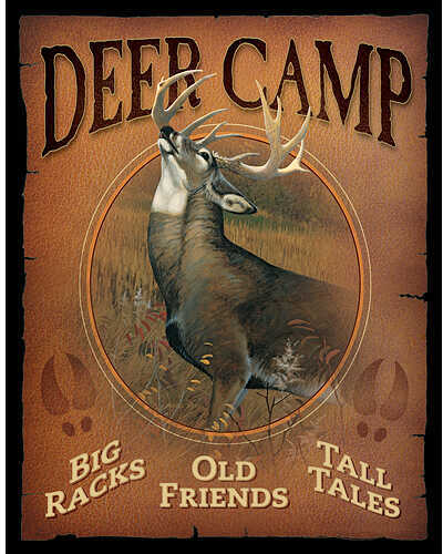WILD WINGS Tin Signs - Deer Camp 12.5''x16'' 5227755065