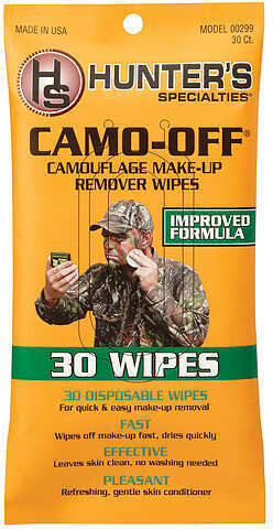 Hunters Specialties Camo-Off Makeup Remover Wipes 30 pk. Model: 00299