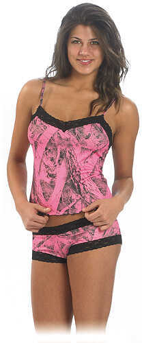 Webers Camo Leather Goods Naked North Pink Camisole Sm 35483