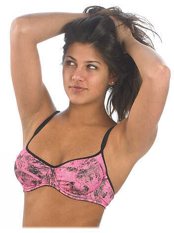 Webers Camo Leather Goods Naked North Pink Bra 36C 35498