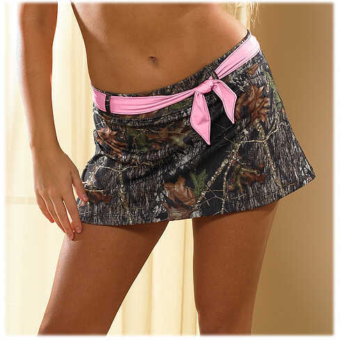 WEBERS CAMO LEATHER GOODS Pretty In Pink Belted Swim Skirt Sm 35505