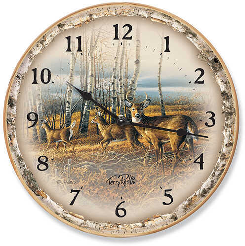 WILD WINGS Wall Clock - Birch Lined Whitetail Deer 4209092501