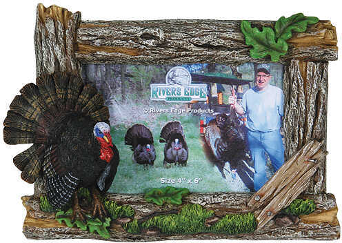 Rivers Edge Products Turkey Picture Frame 4x6 496