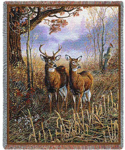 PURE COUNTRY WEAVERS Woven Throw Treasures 54in x 70in 36747