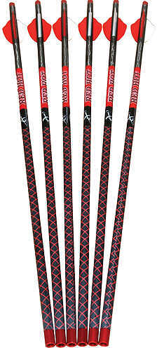 Parker Bows Red Hot High Velocity Carbon Arrows 20 Fusion Vanes 425 Grain 6/pk.