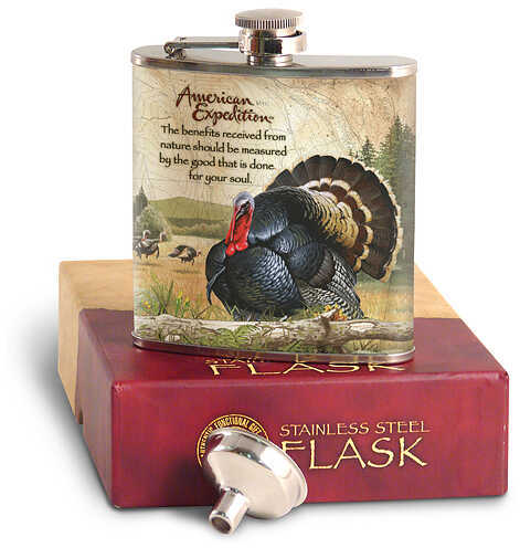 Ideaman Inc. / AM Expedition Stainless Flask - Turkey w/Funnel 6oz. 37215