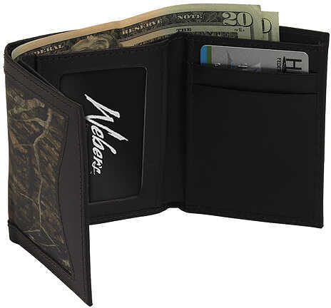 WEBERS CAMO LEATHER GOODS Combo Tri-Fold Wallet BrkUp/Brn 200541