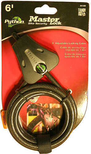<span style="font-weight:bolder; ">Covert</span> Scouting <span style="font-weight:bolder; ">Cameras</span> DLC Python 6 Security Cable w/Master Lock 5/16 Black Each 39250