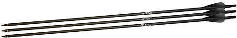 PSE Archery TAC 15 Crossbow Arrows 26.25In 3In Vanes W/Nock 6/Pk.