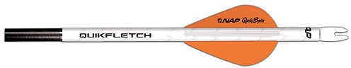 New Archery NAP Crossbow QuikFletch QuikSpin Vane System 3'' Wht/2 Org 6/pk. 45696