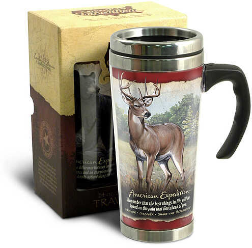 Ideaman Inc. / AM Expedition Stainless Travel Mug 24oz. Whitetail Deer 46626