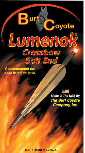 Lumenok Burt Coyote Crossbow Bolt Easton/Beman Carbon Moon 30.9 Grains Red 3/pk. 47122
