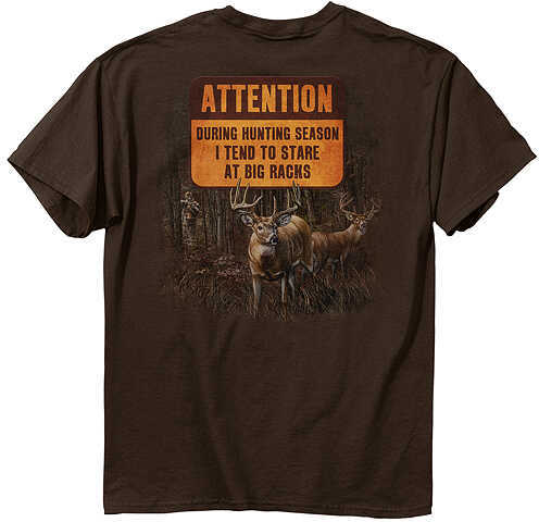 Buck Wear Inc. Stare Racks T-Shirt Md S/S Chocolate 48998