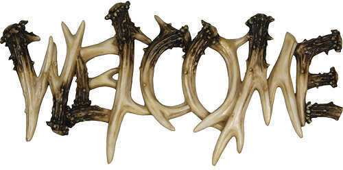 Rivers Edge Products Antler Welcome Plaque 12W 1382