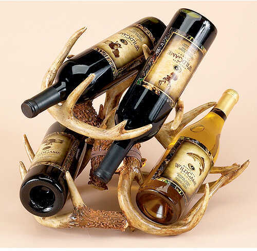 Rivers Edge Products Faux Antler 4 Bottle Wine Rack 983