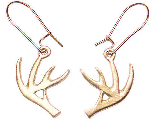 EMPIRE PEWTER MFG CO "Deer Antler" Earrings 55708