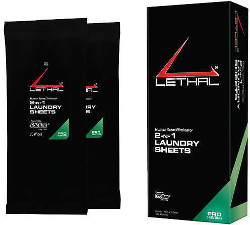 LETHAL PRODUCTION DIVISION 2-n-1 Laundry Sheets 2pks of 20 55936