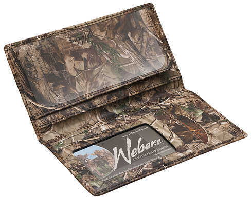 Click to see larger image. WEBERS CAMO LEATHER GOODS Checkbook Cover AP 200727