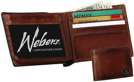 WEBERS CAMO LEATHER GOODS Billfold Wallet w/Concho 200410