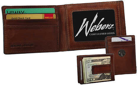 Webers Camo Leather Goods Front Pocket Wallet w/Concho 200610