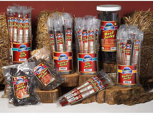 PACIFIC MOUNTAIN FARMS Mtn Jerky Bits 3oz. Package Hot 58109
