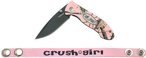 KUTMASTER/UTICA CUTLERY CO Crush Girl Folding Knife w/Matching Belt Clip 60690