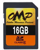 October Moutain OMP Memory Card - SD 16GB SDHC Class 6 60797