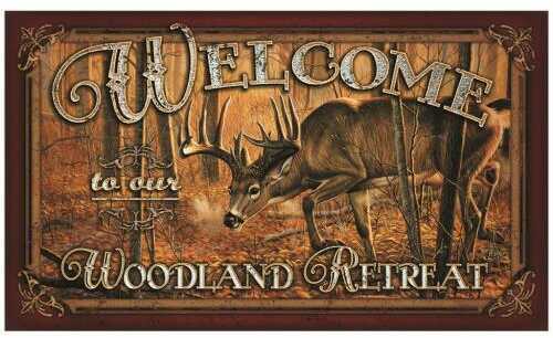 Click to see larger image. Rivers Edge Products Door Mat, 30"x18" Welcome, Deer 1860