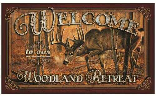 Rivers Edge Products Door Mat, 30"x18" Welcome, Deer 1860