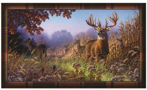 Click to see larger image. Rivers Edge Products Door Mat, 30"x18" Deer Scene 1861